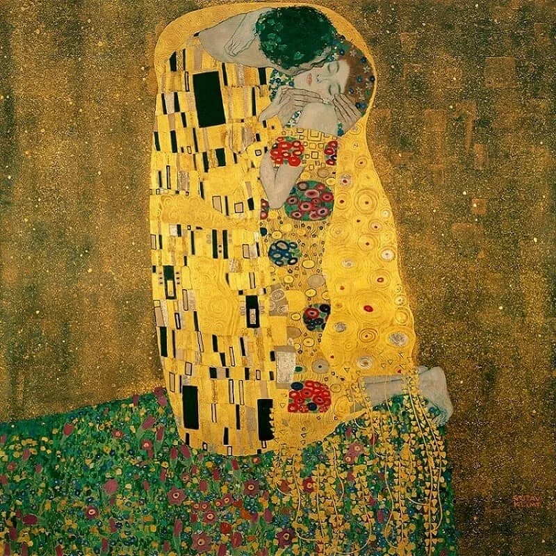 Gustav Klimt "The Kiss"
