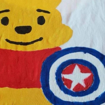 Lovely Pooh With Captain America Shield