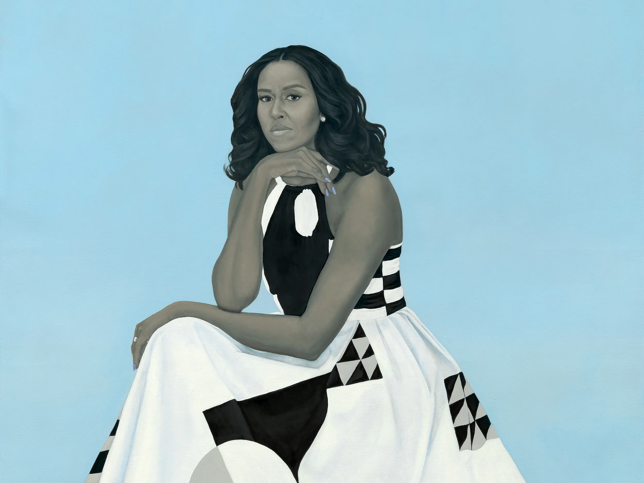 Portrait of Michelle Obama by Amy Sherald