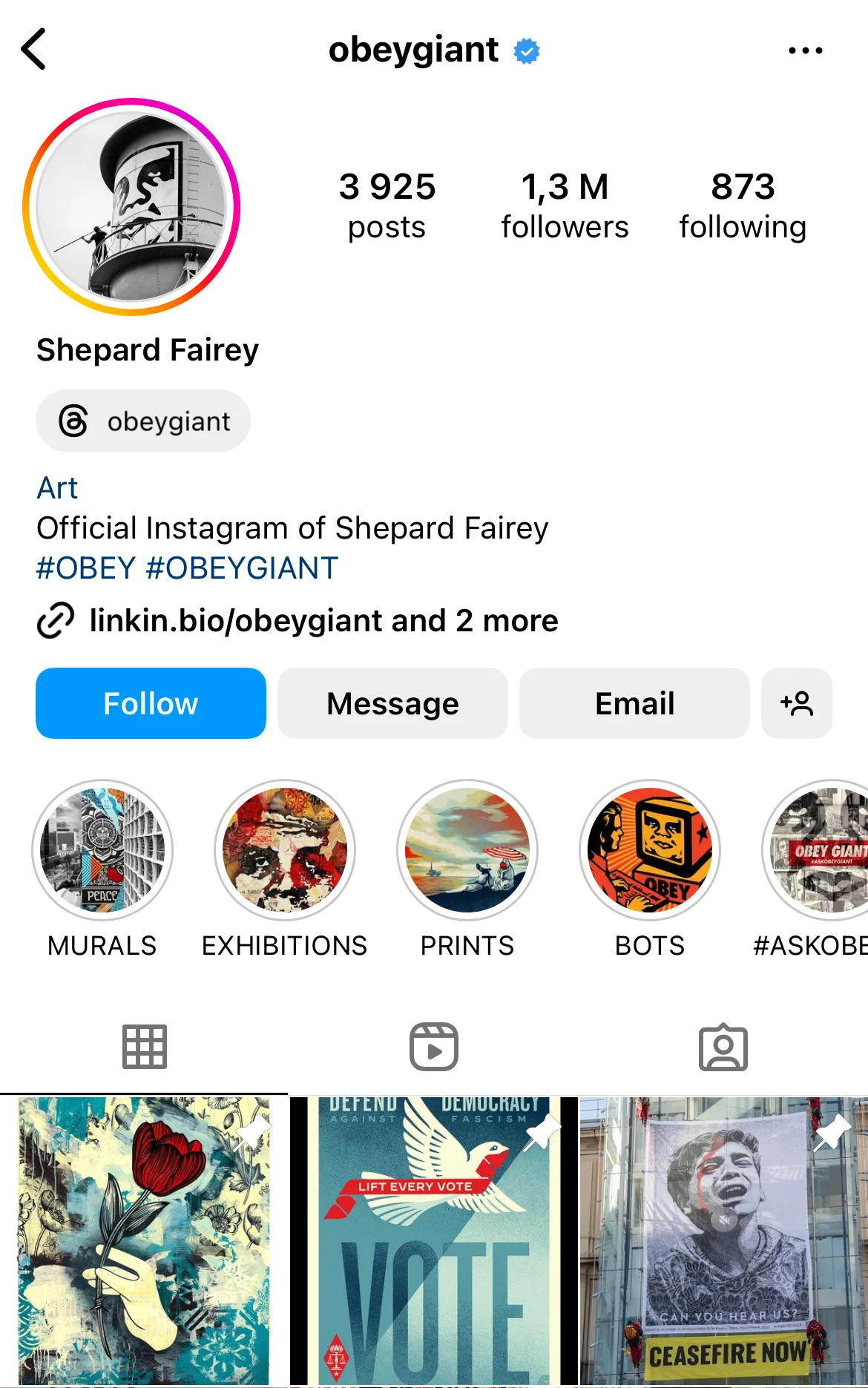 Shepard Fairey Instagram