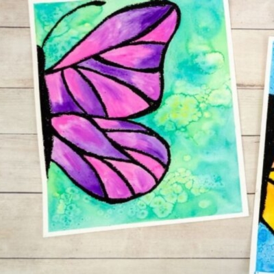 Half Butterfly painting