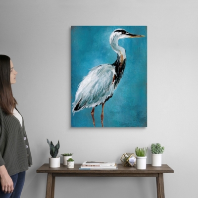 Blue Heron Painting on Canvas