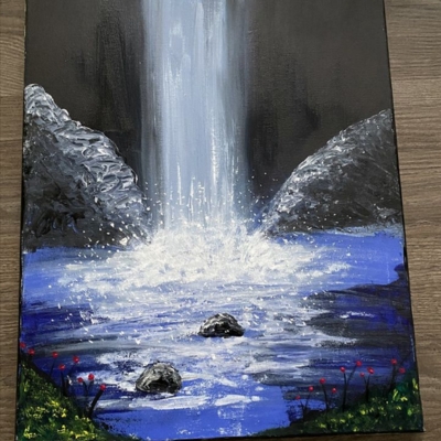 Waterfall Canvas Painting