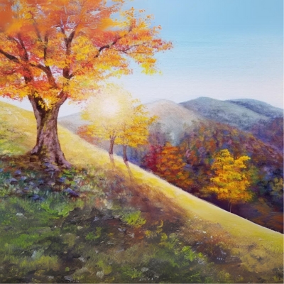 Autumn Trees Painting