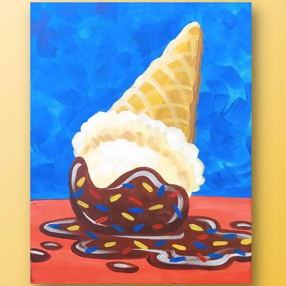 Icecream Oops Painting 914 × 914