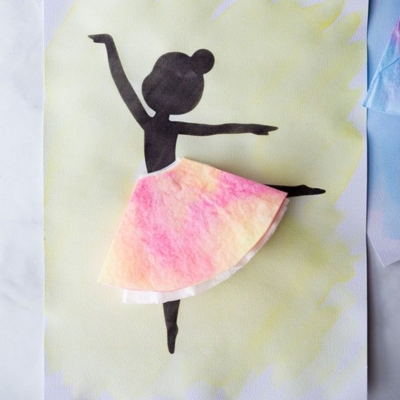 Cute Ballerina Silhouette