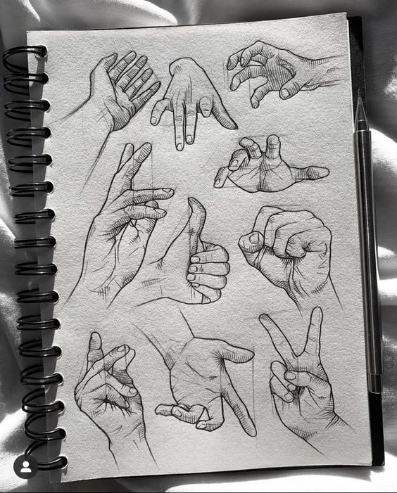 Hand Sketches with Shadows