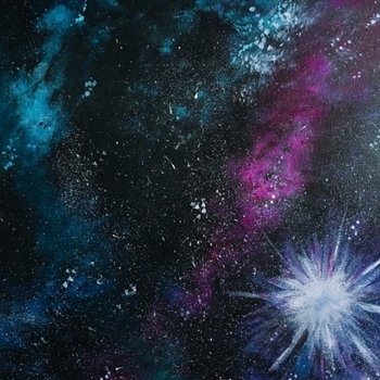 Galaxy Painting with Acrylics