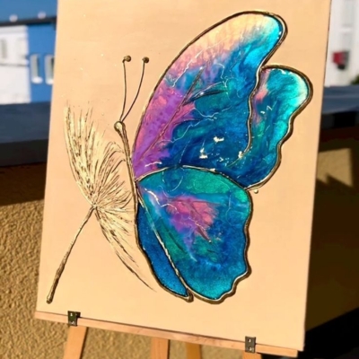 Butterfly Painting on Canvas