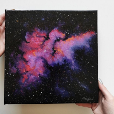 Nebula Painting on Canvas