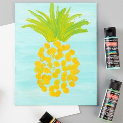 Pineapple Finger Painting