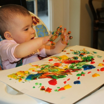 Baby Painting on Canvas