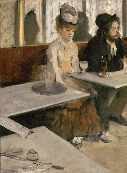 In a Café (L'Absinthe) by Edgar Degas