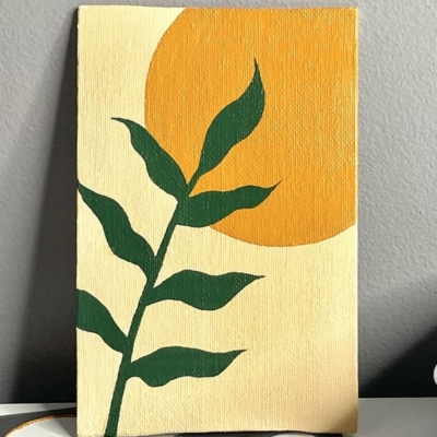 Minimalist art on Canvas