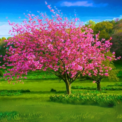 Spring Landscape Painting