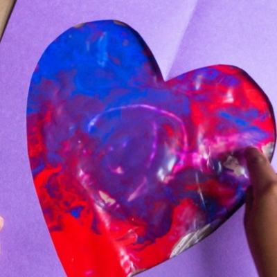 Easy Heart Painting for Kids