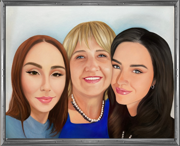 Custom portrait by super professional artist | Money back guarantee | portrait from photo | on sale family portrait | custom oil painting